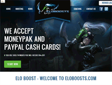 Tablet Screenshot of eloboosts.com